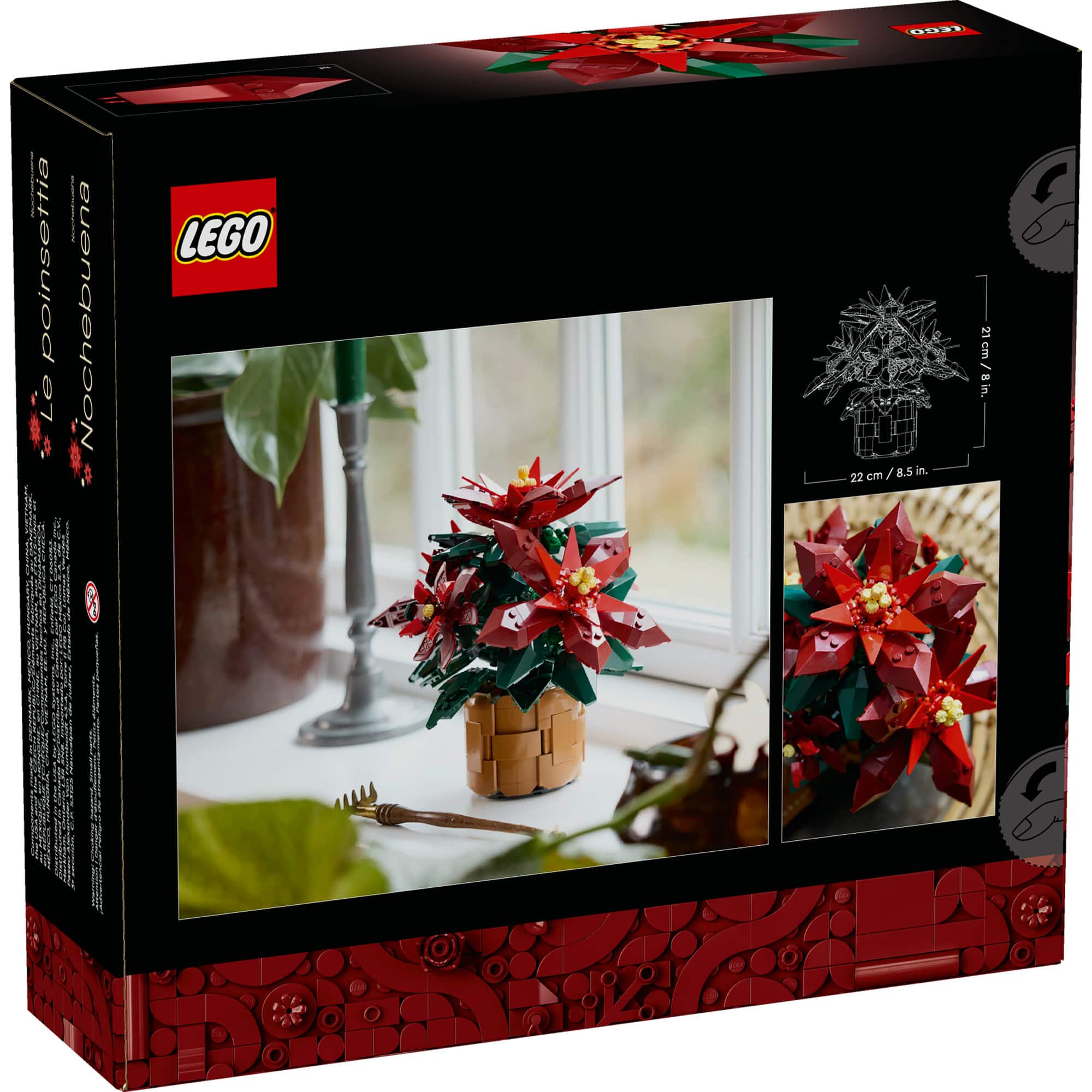 LEGO® Botanicals Poinsettia Plant Decor Building Set 10370
